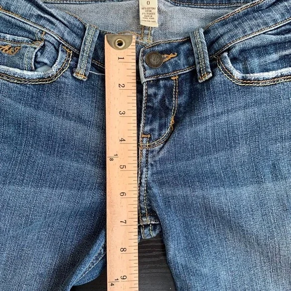 Vintage Y2K Abercrombie & Fitch Low Rise Flare Denim Jeans Women's 0 - Picture 15 of 15